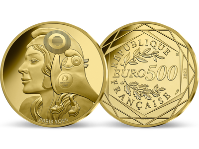 Paris 2024: Frankreichs Gold-Euromünze „Maskottchen & Republik“!