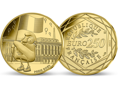 Paris 2024: Offizielle Gold-Euromünze „Staatsflagge Frankreichs“