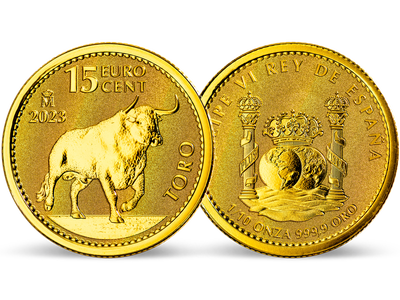 Spanien 2023: 1/10 Unze Gold-Anlagemünze 