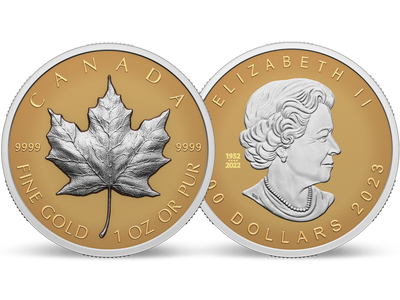 Kanada 2023: 1 Unzen Gold Maple Leaf mit Ultra Hochrelief
