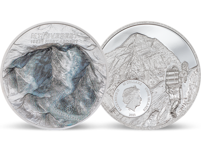 2-Unzen-Silber-Gedenkmünze - 70. Jubiläum Erstbesteigung Mount Everest