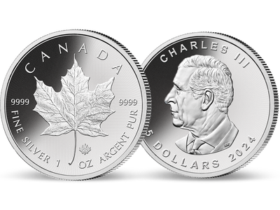 Silbermünze Maple Leaf aus Kanada