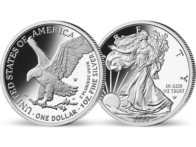 Silbermünze Eagle aus den USA