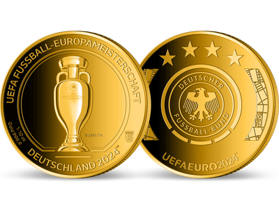 Rar: Offizielle Gold-Gedenkprägung zur UEFA EURO 2024™