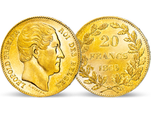 Die letzte 20-Francs-Goldmünze von König Leopold I.