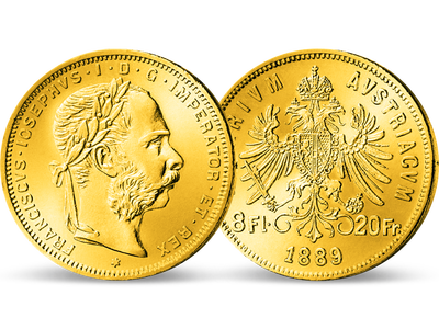 Die einzige 8-Gulden-Münze Österreichs – Franz Joseph I. 1870-1891