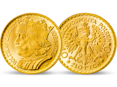 Polens einzige 10 Zloty in Gold − 10 Zloty 'Boleslaw' 1925