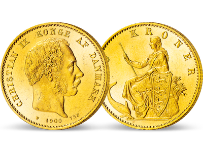 Dänemarks erste 20-Kronen Gold − Christian IX. 20 Kronen 1873-1900