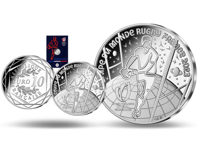 Monnaie française  10 Euros « Coupe du monde de Rugby » 2023