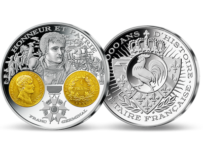 Collection: 2000 ans d'Histoire monétaire française, première livraison « Franc Germinal Napoléon »