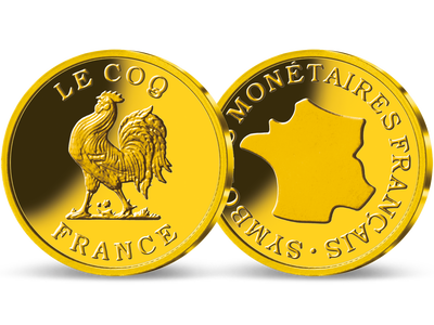 Frappe en or Coq - Les symboles monétaires en or