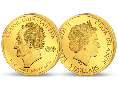 Monnaie en or le plus pur «Goethe» 