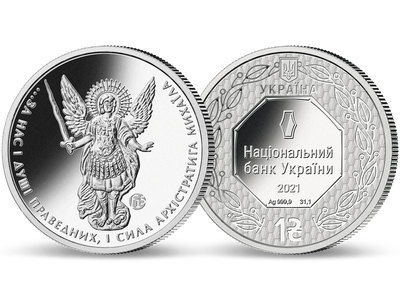 Monnaie en argent le plus pur « Archange Michael » Ukraine 2021