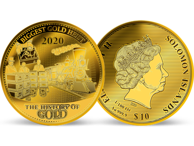 Monnaie en or le plus pur de 10$ « Le plus important vol d'or du monde »