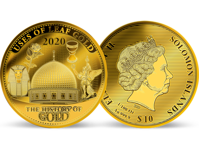 Monnaie en or La feuille d'or et son utilisation