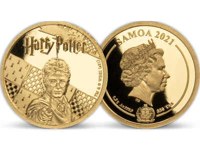 Monnaie officielle en or pur «Harry Potter» 