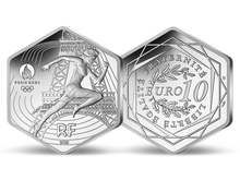 Monnaie en argent hexagonale de 10 Euros «J.O de PARIS 2024 - Marianne» 2021