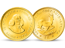 Die erste 1-Rand-Goldmünze Südafrikas