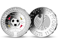 11-Euro-Gedenkmünze zur UEFA EURO 2024™.