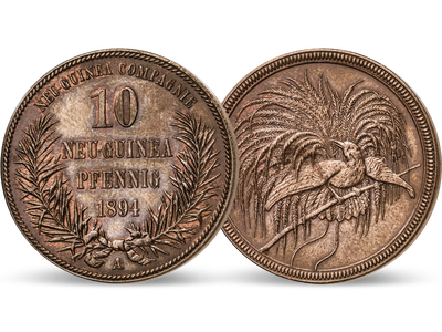 Deutsch-Neuguineas Paradiesvogel − Neu-Guinea Compagnie 10 Pfennig 1894