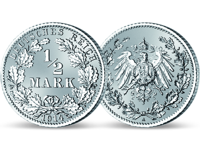 Deutsches Kaiserreich 1/2 Mark 1905-1919