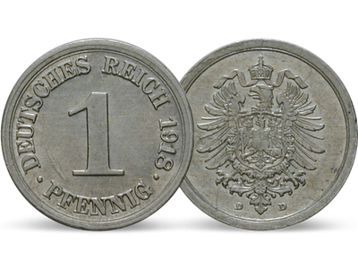 Deutsches Kaiserreich 1 Pfennig 1916-1918