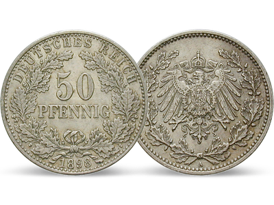 Deutsches Kaiserreich 50 Pfennig 1896-1903