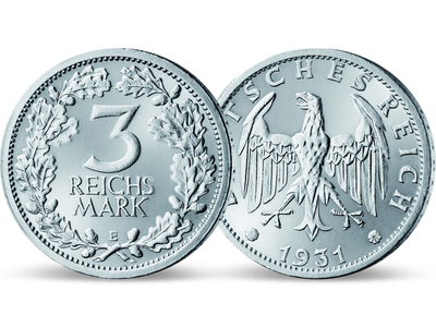 Weimarer Republik 3 Reichsmark 1931-1933