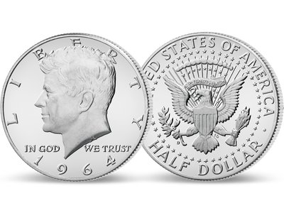 JFK in edlem Silber: Gesuchte Erstausgabe des legendären Half-Dollars!