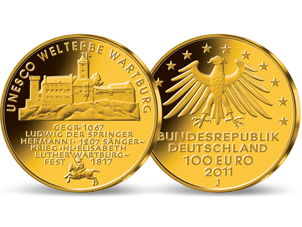 Die 100-Euro-Goldmünze UNESCO Welterbe 