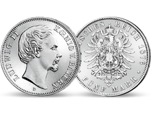 Die einzige 5-Mark-Silbermünze von Ludwig II.