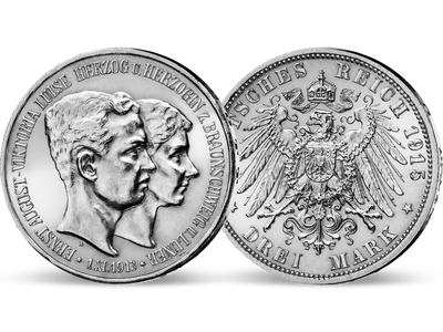 Braunschweig-Lüneburgs letzte 3 Mark − Braunschweig-Lüneburg 3 Mark 1915