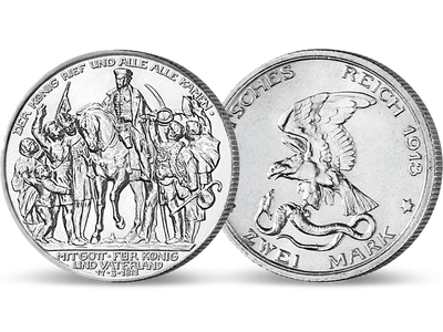 100 Jahre Befreiungskriege − Preußen, 2 Mark Silber 1913
