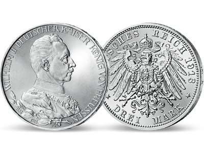 Deutsches Reich / Preußen 3 Mark 1913 Kaiser Wilhelm II.