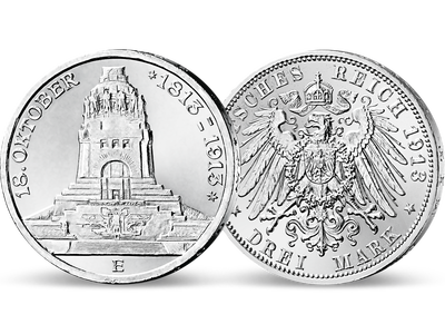 100 Jahre Völkerschlacht bei Leipzig − Sachsen, 3 Mark 1913