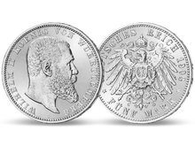 Die einzigen 5- Mark Münzen von König Wilhelm II.