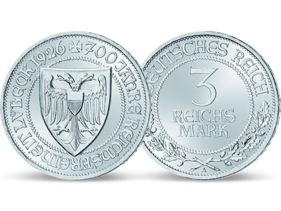 Weimarer Republik 3 Reichsmark 1926 