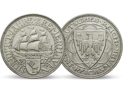 Weimarer Republik 5 Reichsmark 1927 