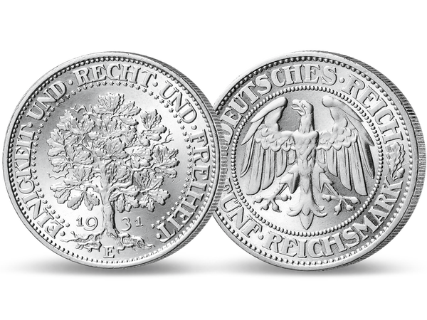 Deutschlands schönste Kursmünze: 5 Reichsmark 