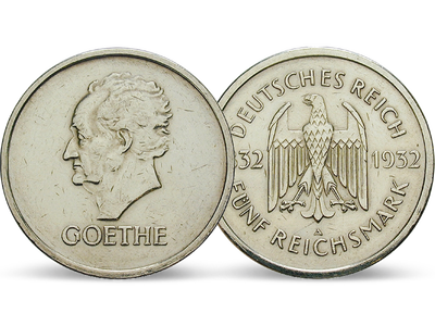 Weimarer Republik 5 Reichsmark 1932 