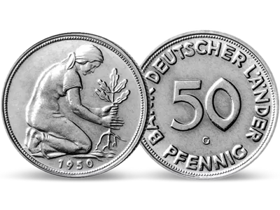 50 Pfennig Münzanhänger 
