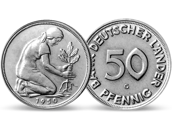 50 Pfennig von 1950 - Die seltenste Münze der BRD