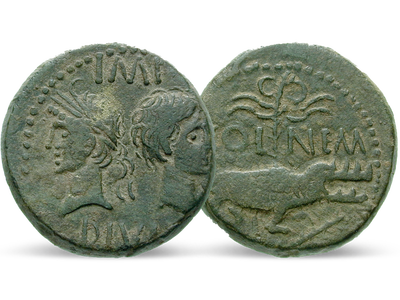 Augustus Sieg über Kleopatra – Römisches Reich As 9/8 - 3 v. Chr.