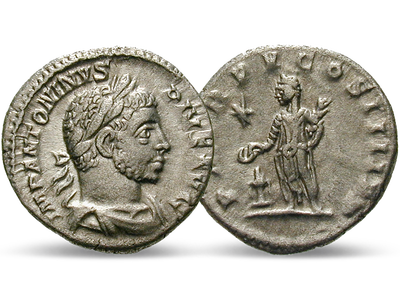 Elagabal lebt die römische Dekadenz − Roma, Kaiser Elagabal Denar 218-222