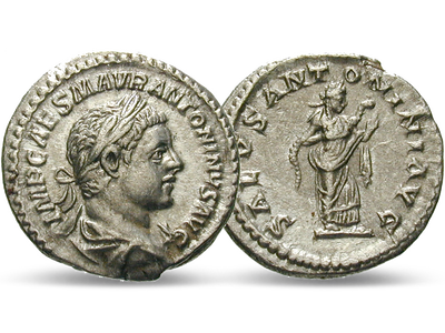 Ein Kaiser wird zum Stadtgespräch – Römisches Reich Denar 218-222 n. Chr.