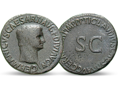 Germanicus - Eroberer und Olympiasieger Römisches Reich As 37-54 n. C.