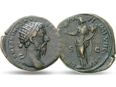 Der letzte Adoptivkaiser – Dupondius 161-180 n. Chr. Mark Aurel