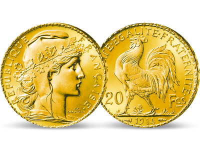 Frankreich 20 Francs 1899-1914 Marianne