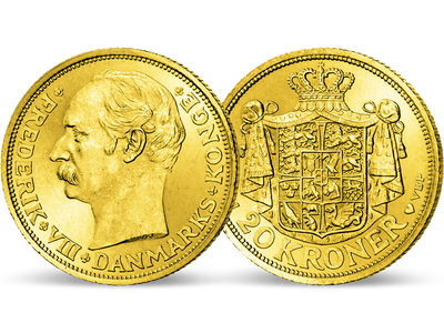 Das Rätsel um des Königs Tod – Dänemark 20 Kronen Friedrich VIII.