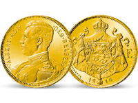 Belgien - Die einzige 20 Francs Goldmünze von Albert I.!